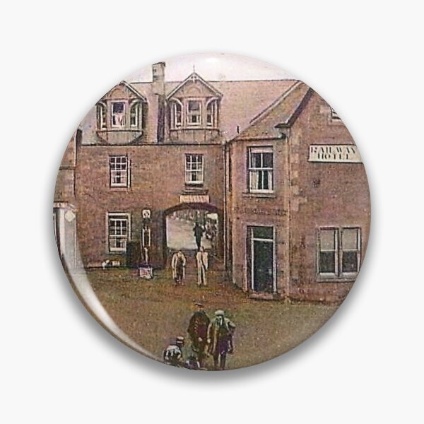 Artikelvorschau, Vintage Illustration of Railway Hotel, Newtown St. Boswells, Scottish Borders entworfen und verkauft von yourscotborders.