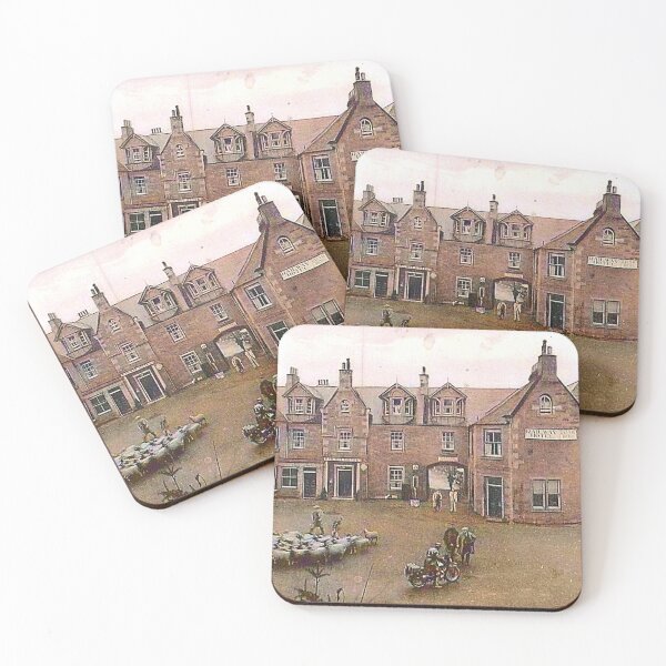 Item preview, Vintage Illustration of Railway Hotel, Newtown St. Boswells, Scottish Borders designed and sold by yourscotborders.