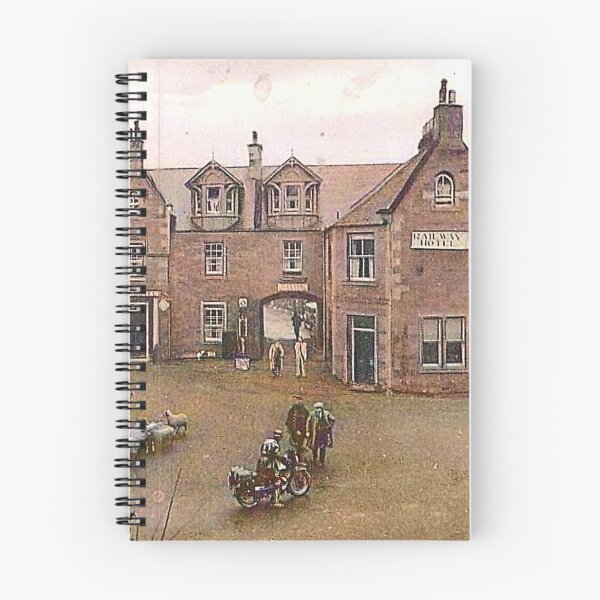 Item preview, Vintage Illustration of Railway Hotel, Newtown St. Boswells, Scottish Borders designed and sold by yourscotborders.
