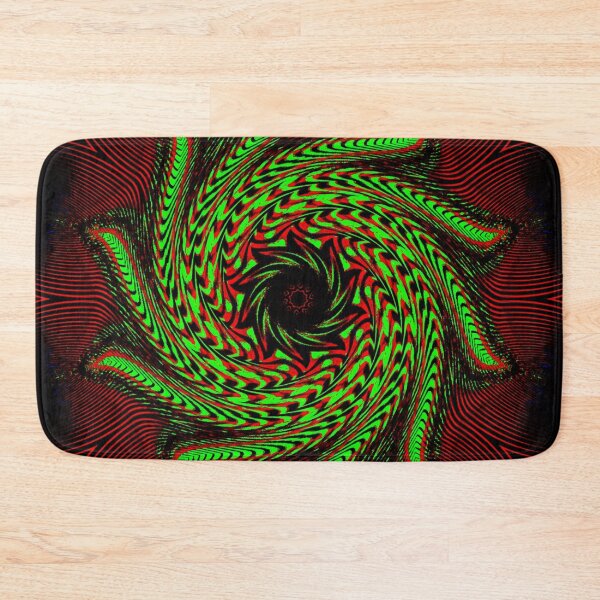 Item preview, Abstract Black, Green & Red Fractal Whirl designed and sold by SXW Designs.