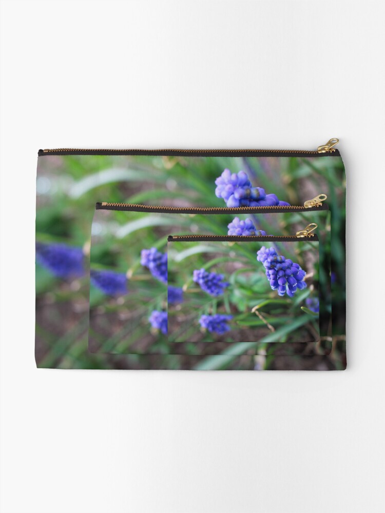 Thumbnail 2 of 4, Zipper Pouch, Violet Ruffles designed and sold by MidnightRose77.