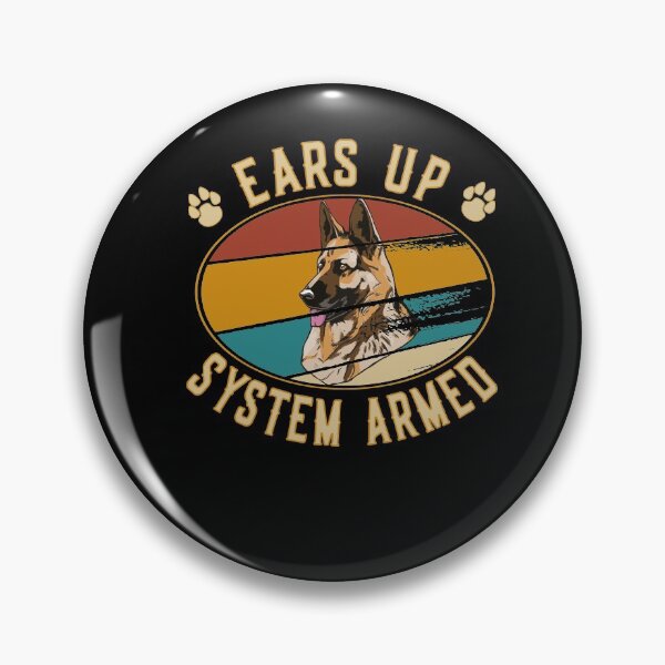 Artikelvorschau, Retro Deutscher Schäferhund - ears up system armed entworfen und verkauft von dJ-Design.