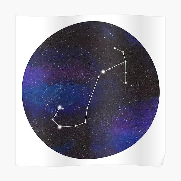Scorpio - galaxy star constellation Poster
