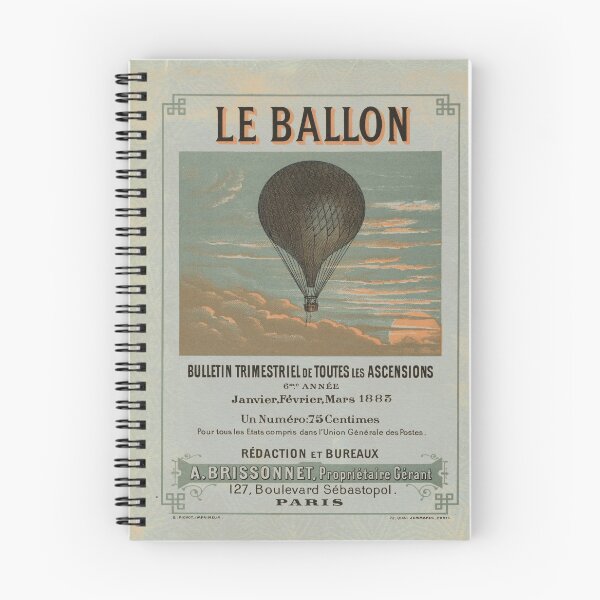 Item preview, Le Ballon, Vintage Hot Air Balloon ad designed and sold by LeAllureVintage.
