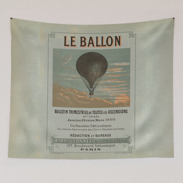 Item preview, Le Ballon, Vintage Hot Air Balloon ad designed and sold by LeAllureVintage.