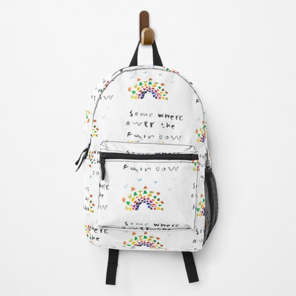 Item preview, Over the rainbow watercolor good vibe art designed and sold by Pragonette.