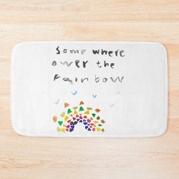 Item preview, Over the rainbow watercolor good vibe art designed and sold by Pragonette.