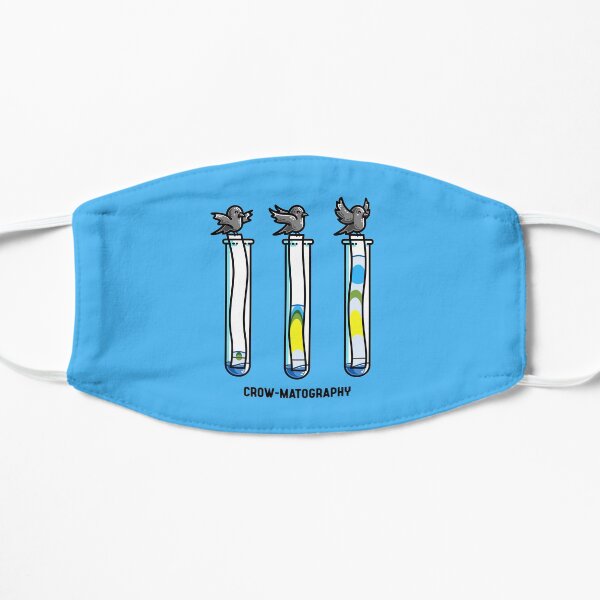 Chromatography Chemistry Pun Flat Mask