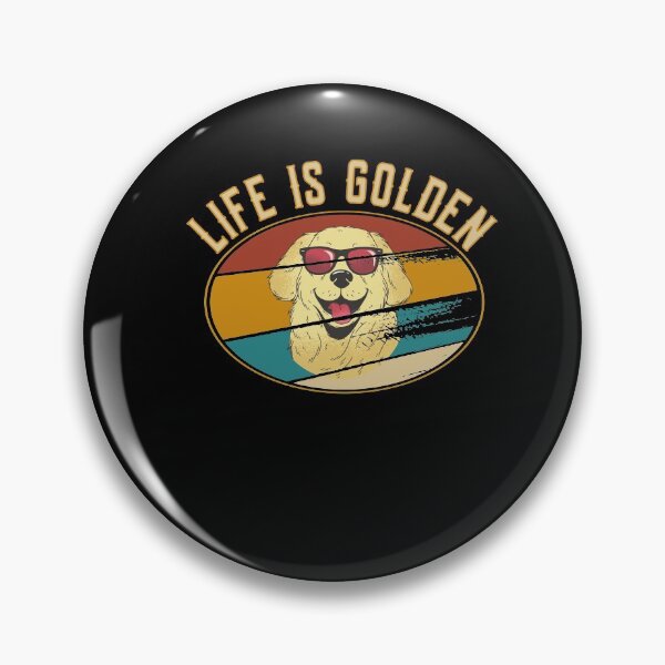 Item preview, Retro Golden Retriever - Life is golden designed and sold by dJ-Design.