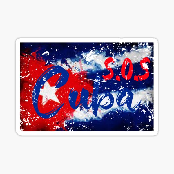 SOS Cuba" Sticker by Simi2020 | Redbubble