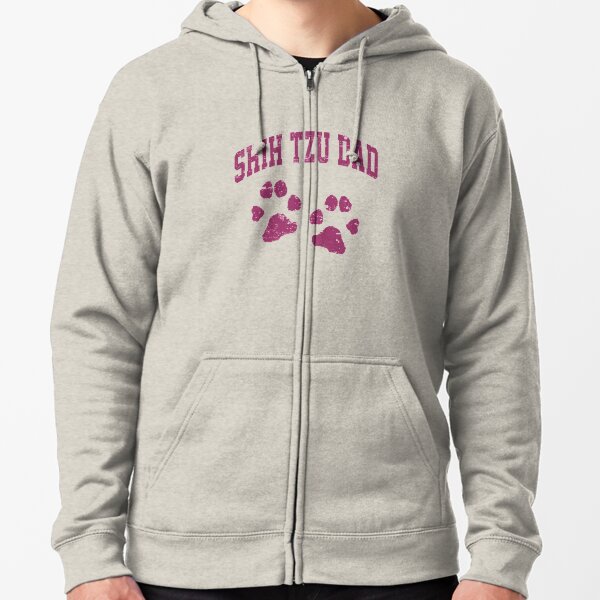 Best Shih Tzu Dad Ever Cute Shih Tzu' Bella + Canvas Unisex Full Zip Hoodie