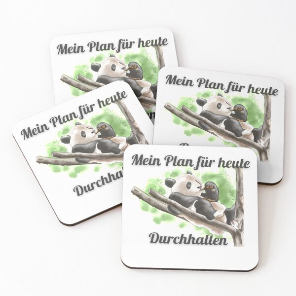 Item preview, Mien Plan für heute Durchhalten! Süßes Panda Design! designed and sold by Aedrikan.