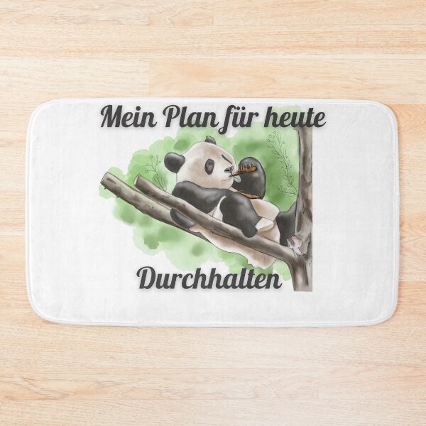 Item preview, Mien Plan für heute Durchhalten! Süßes Panda Design! designed and sold by Aedrikan.