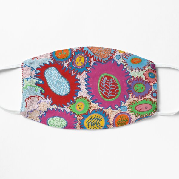 yayoi kusama full color Flat Mask