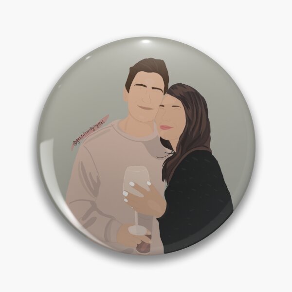 Item preview, Wine couple portrait designed and sold by crystalgreeen.