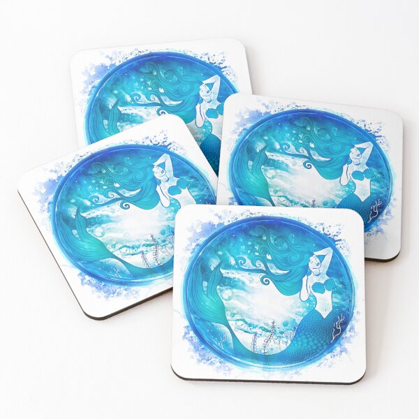 Item preview, Watercolor Mermaid designed and sold by serenaking.