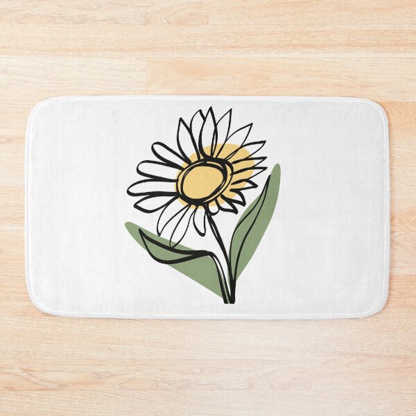 Item preview, Daisy single line art designed and sold by SJAPhoto.