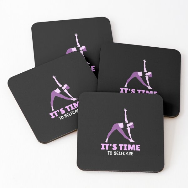 Item preview, It's Time To Selfcare - woman doing yoga pose designed and sold by GLwithUs.