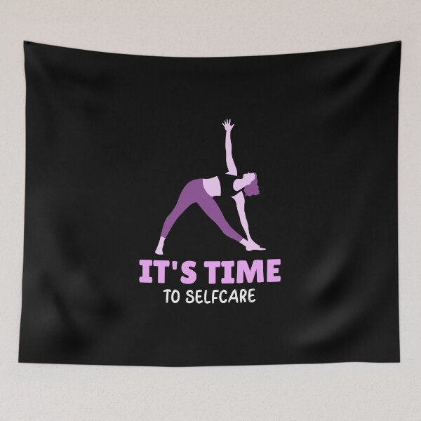 Item preview, It's Time To Selfcare - woman doing yoga pose designed and sold by GLwithUs.
