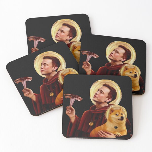 Item preview, dogecoin and elon musk designed and sold by Eif53.