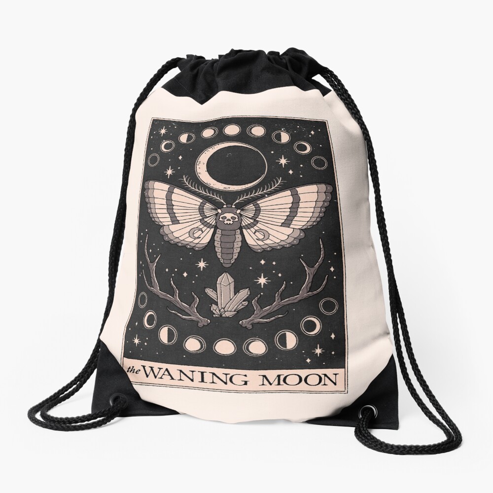 The Waning Moon Drawstring Bag