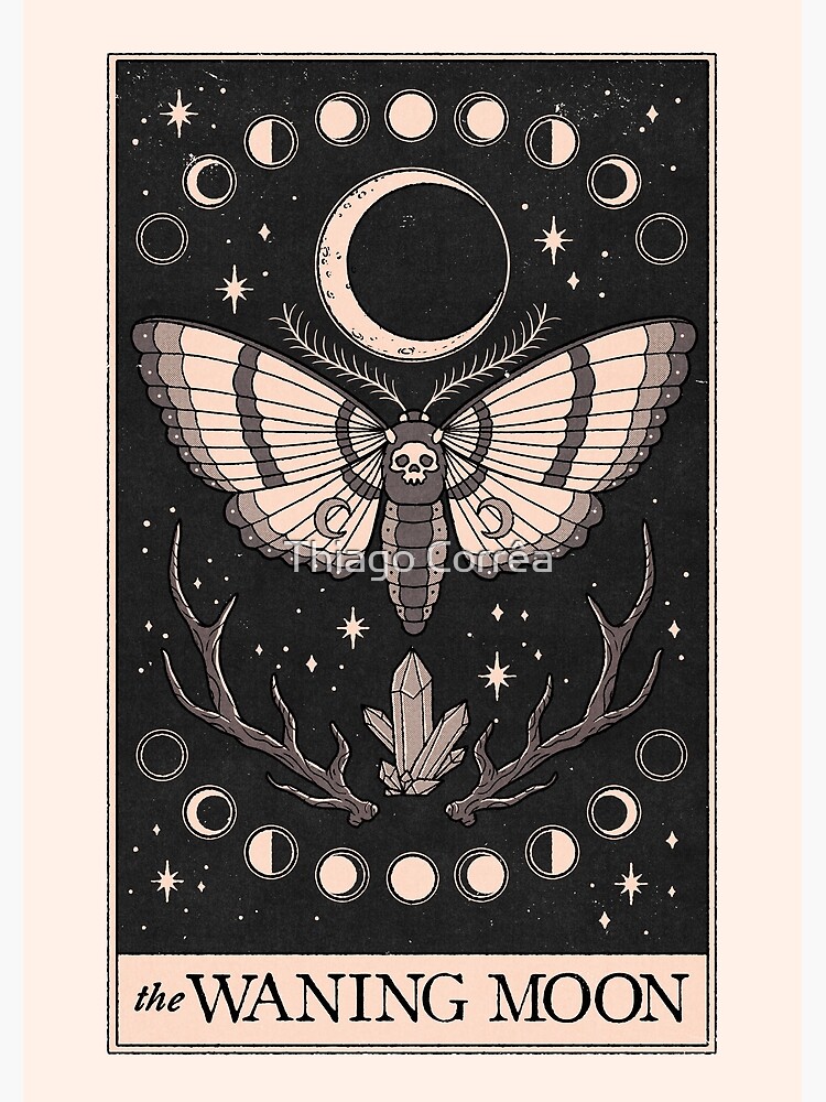 Thumbnail 3 of 3, Art Print, The Waning Moon designed and sold by thiagocorream.