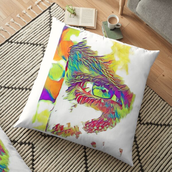 An Eye on Digital Art Floor Pillow