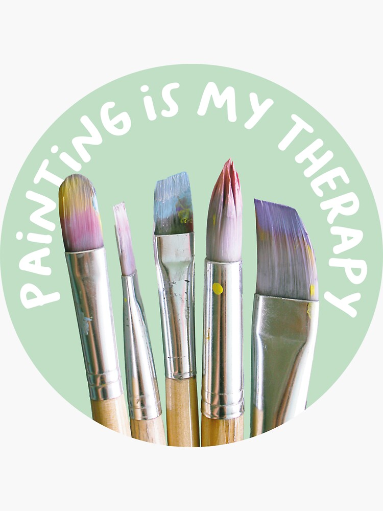 Paint brushes - No background Sticker for Sale by LeighsDesigns