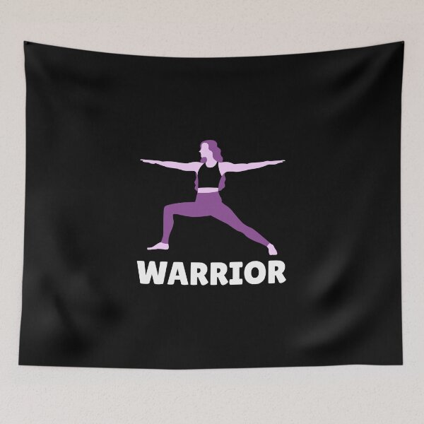 Item preview, WARRIOR - woman doing yoga pose warrior 2 designed and sold by GLwithUs.