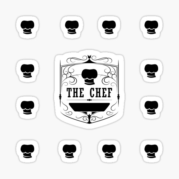 THE CHEF & MY RECIPES - Vintage Retro Sticker