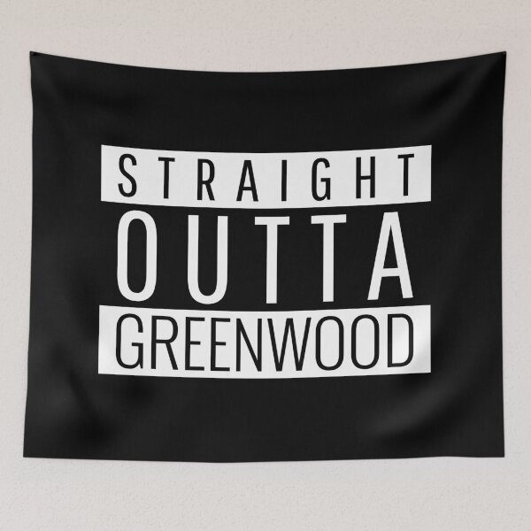 Item preview, Straight Outta Greenwood  designed and sold by Teelogic.