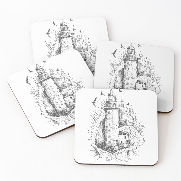Item preview, Lighthouse With Rough Sea designed and sold by Shirtey.
