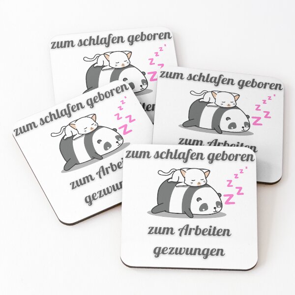 Item preview, Zum schlafen geboren, zum arbeiten gezwungen Panda designed and sold by Aedrikan.