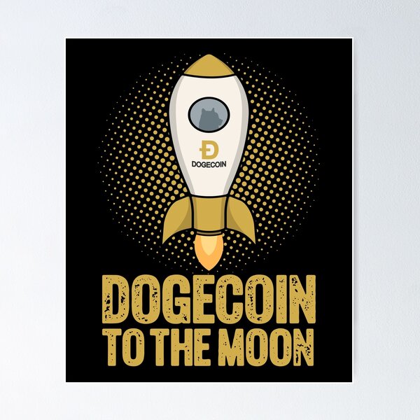 Artikel-Vorschau von Dogecoin zum Mond lustige Dogecoin, designt und verkauft von Go-Fun.