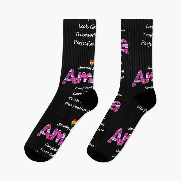 Aperçu de l'œuvre Samedi, le prénom féminin ghanéen `` Ama '' en rose créée et vendue par WhoWeAre.