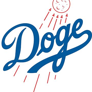 Dogecoin to the moon, Dodgers, Doge Essential T-Shirt for Sale by