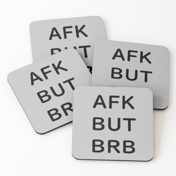 Item preview, AFK BUT BRB - Black Writing designed and sold by akaiawa.