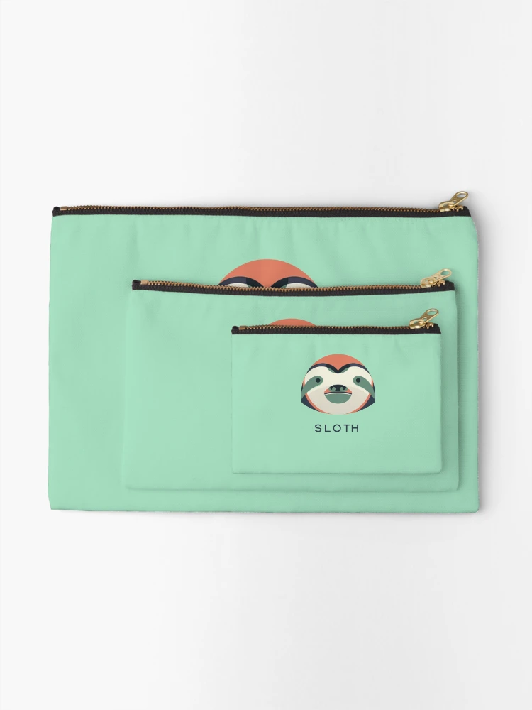 Thumbnail 2 of 4, Zipper Pouch, Simple Sloth designed and sold by DesignsthatSlap.
