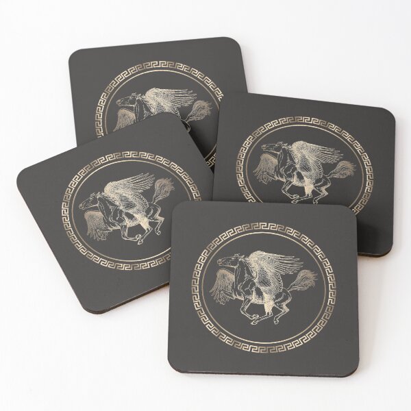 Item preview, Gold pegasus ancient Greek mythological creatures designed and sold by CynthiaGraphics.