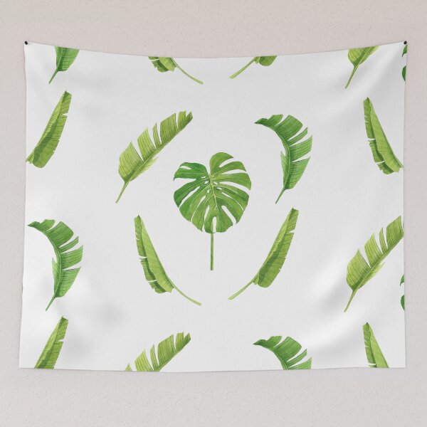 Item preview, Tropical leaves in watercolor  designed and sold by Bonheurem.