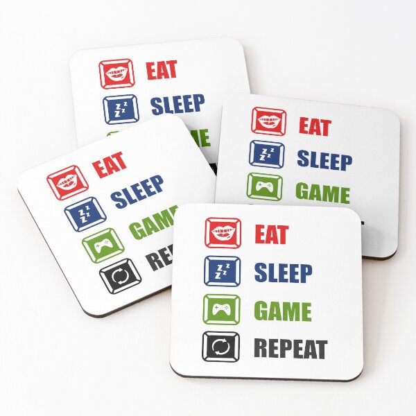 Item preview, eat sleep game repeat  designed and sold by TTOLEDO10K.