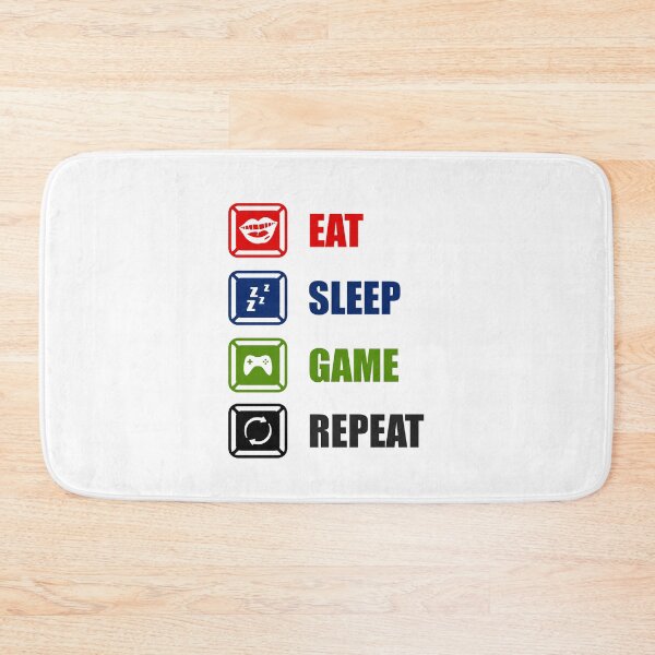 Item preview, eat sleep game repeat  designed and sold by TTOLEDO10K.