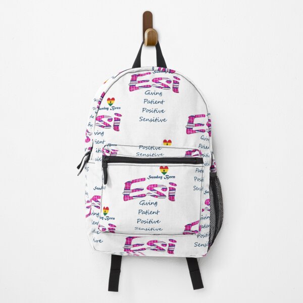 Item preview, Sunday Born Ghanaian Female Name 'Esi' in pink designed and sold by WhoWeAre.