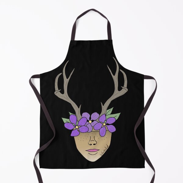 Item preview, Wanderlust, Antlers, Plant Lover, Purple Flowers, Weird and Unusual, Surreal, Uncomfortable designed and sold by 10pmCreations.