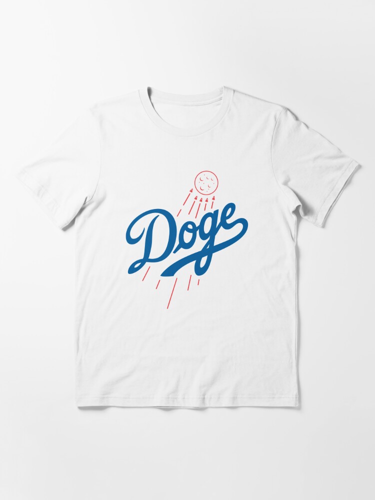 Dogecoin to the moon, Dodgers, Doge Essential T-Shirt for Sale by
