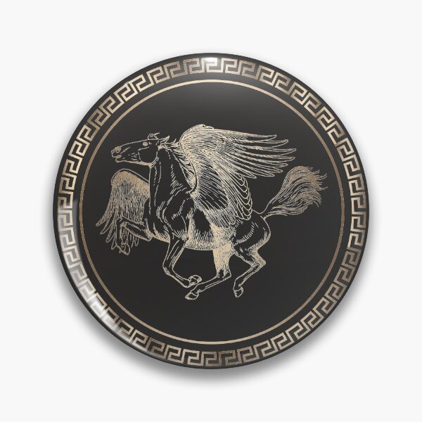 Item preview, Gold pegasus ancient Greek mythological creatures designed and sold by CynthiaGraphics.