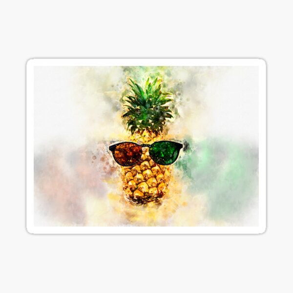 Ananas with Sunglasses Sticker