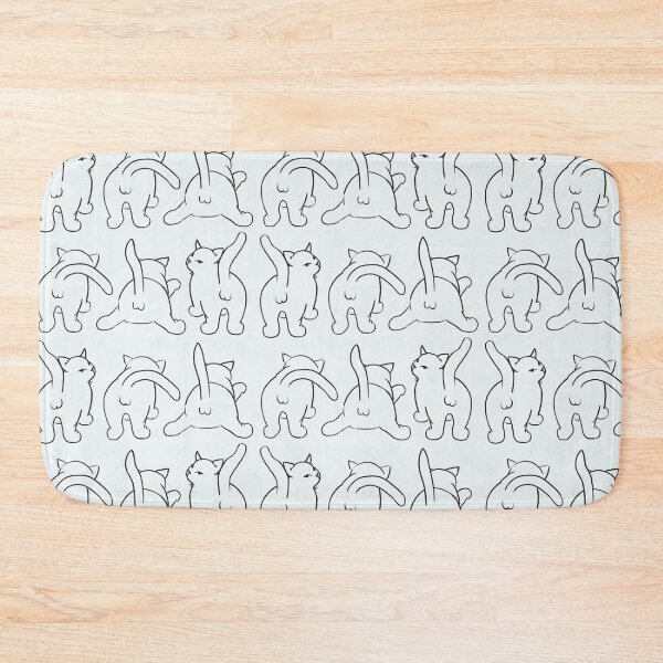 Item preview, Funny Cat Butts with Balls Pattern II designed and sold by ViewerEqualsPhoton.