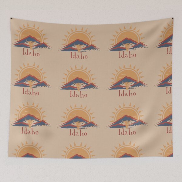 Item preview, Idaho mountain skull designed and sold by theedgeofwild.