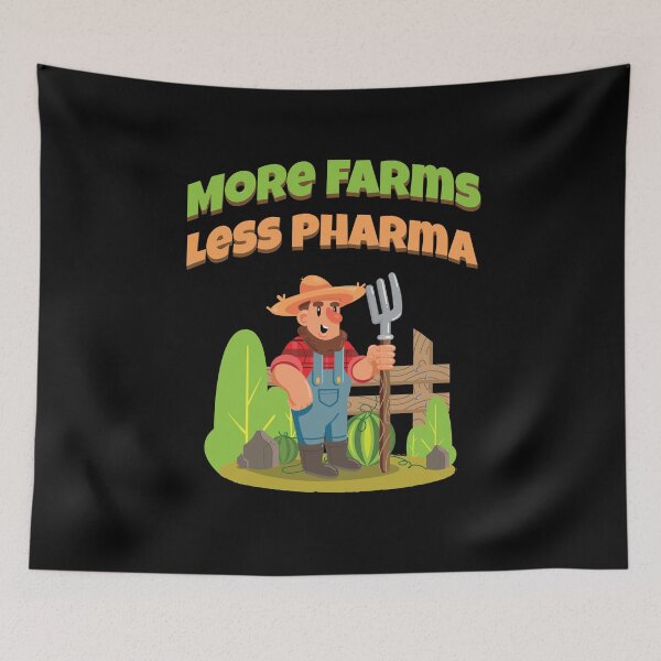 Item preview, Funny Farmer Saying Farmer Market More Farms Less Pharma  designed and sold by Rzelemenz.